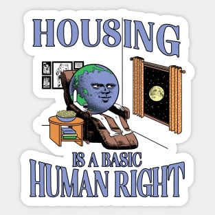 Housing is a Basic Human Right Sticker